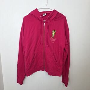 Rainforest Cafe Orlando 90s Y2K Kidcore Retro Pink Jacket‎ Hoodie Size 2XL